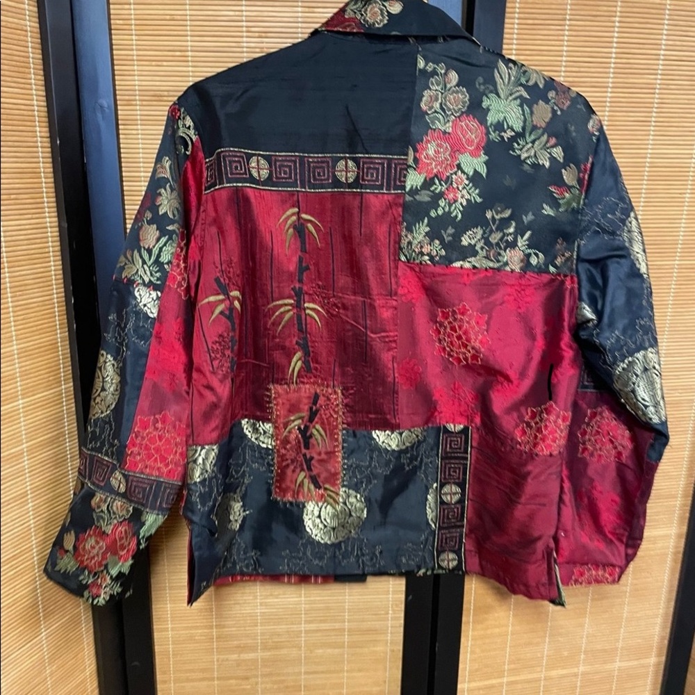 Chico’s Patchwork Oriental Print Jacket - image 2